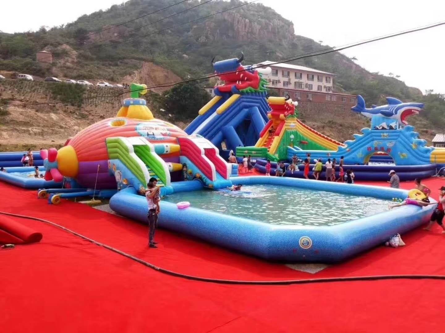 日喀则深海潜艇儿童乐园充气游泳池